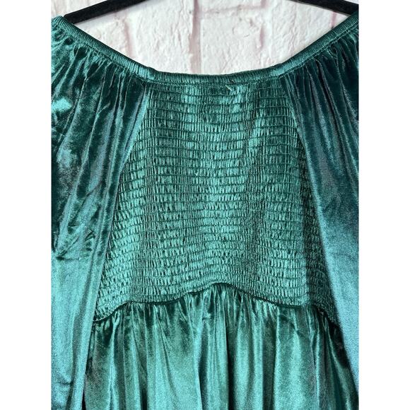 Torrid Plus Size L Velvet Corset Peplum Top Whimsygoth Fairy Witch Holiday Top - Picture 11 of 14